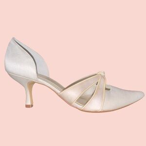 Coloriffics Women's Dyeable Satin‎ Shoes ,Ivory Size 10 M